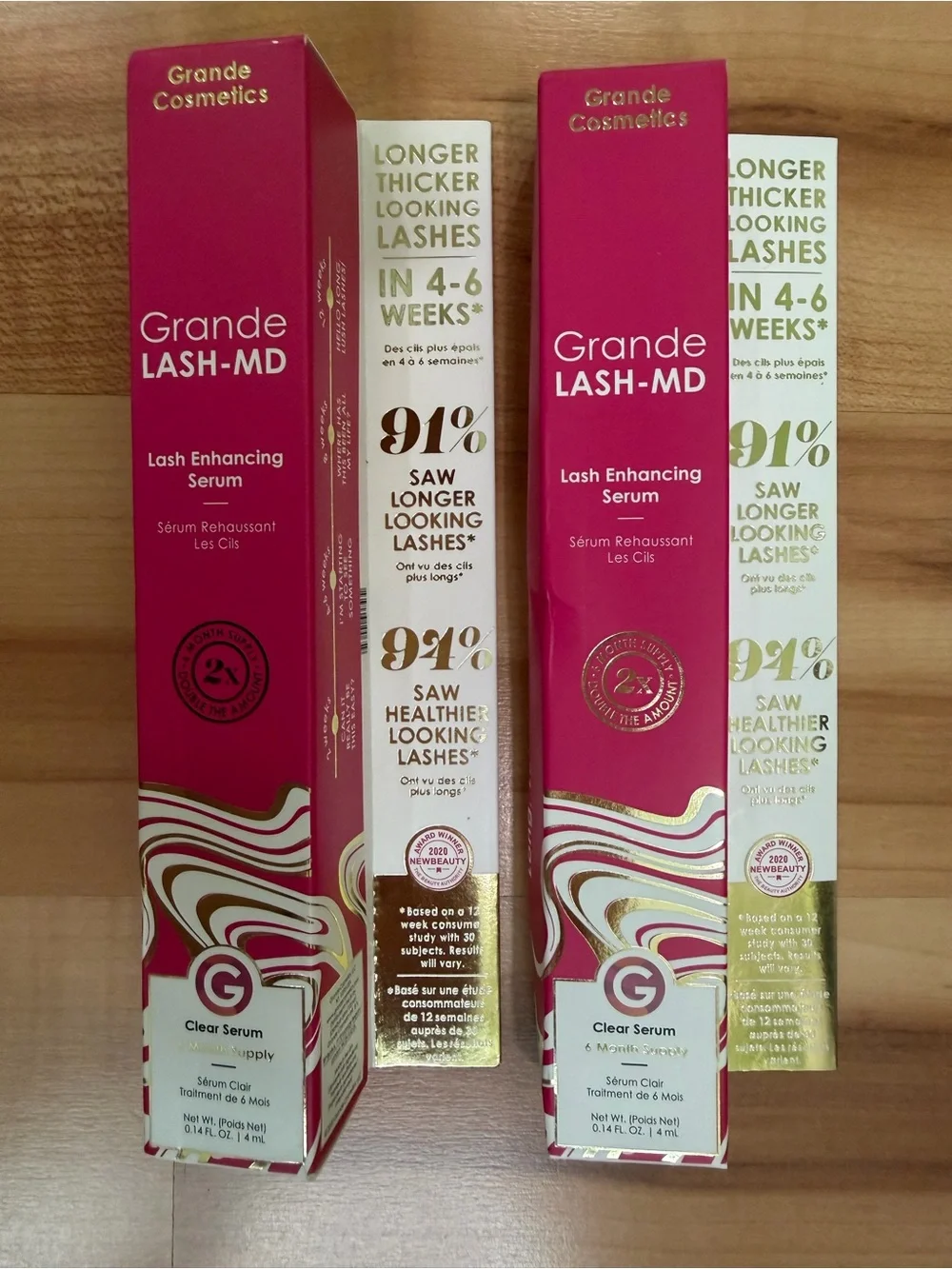 Grande LASH-MD Lash Enhancing Serum – 2 bottles, 4ml each
